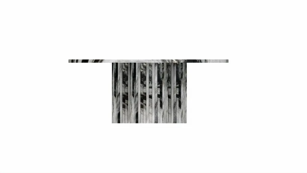 Tables de jardin - Tables basses - 100X100X40 cm - Rivage - Marbre Panda - STONE VALLEY