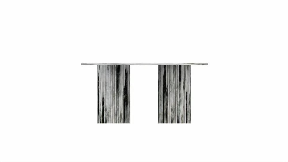 Lawn tables - Dining Tables -160X90X75 cm - Jaspura - Marbre Panda - STONE VALLEY