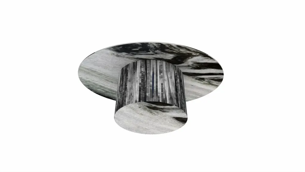 Tables de jardin - Table à manger - 180X100X75cm - Valleyra - Marbre Panda - STONE VALLEY