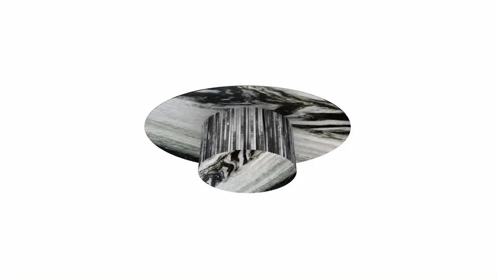 Dining Tables - Dining Tables -240X120X75 cm - Valleyra - Marbre Panda - STONE VALLEY