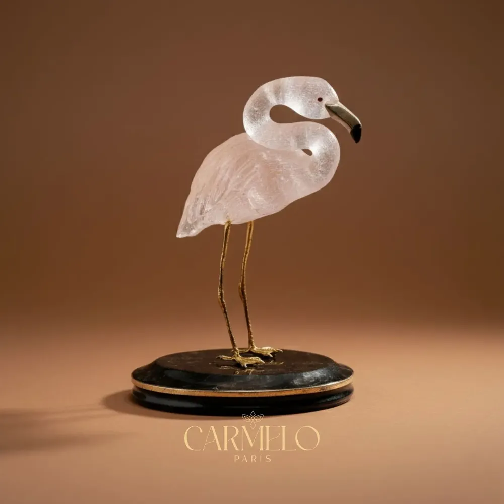 Sculptures, statuettes and miniatures - 'Blushes of the Dunes' sculpture, pink quartz art object - CARMELO PARIS