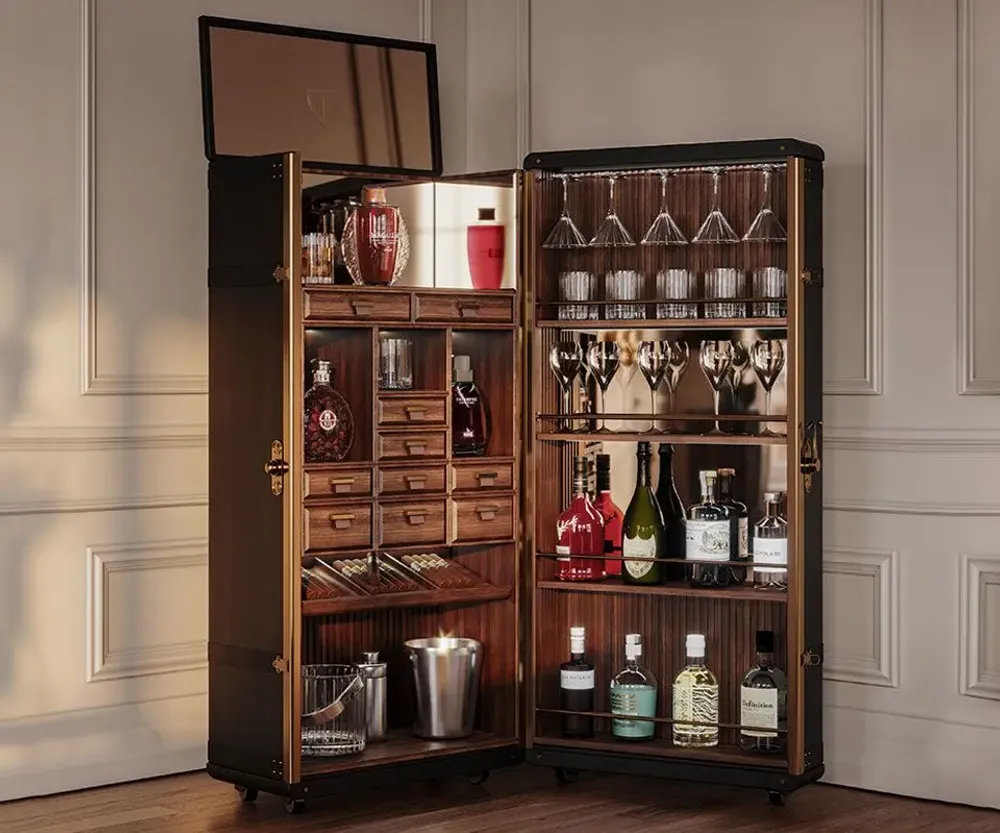 Lits - Bowmore Bar Cabinet Handmade by Wood Tailors Club - WOOD TAILORS CLUB