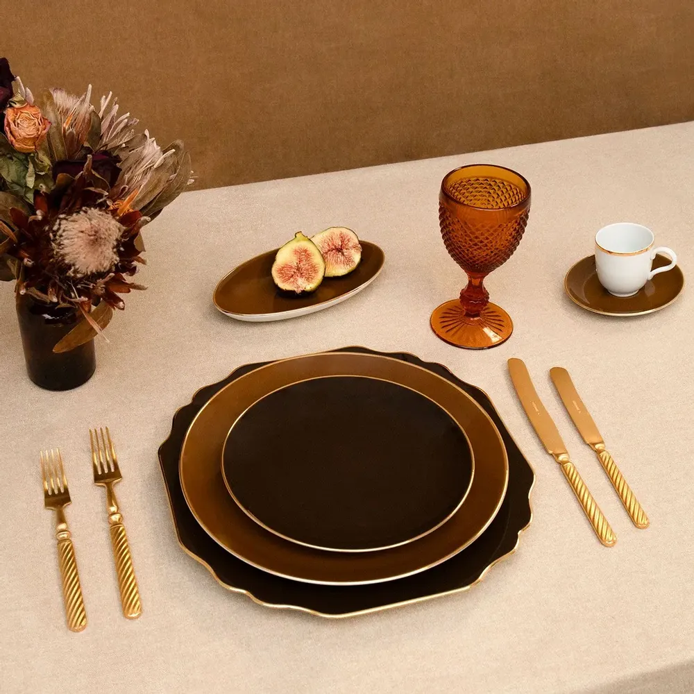 Formal plates - Maple and Walnut - Dinneware - PORCEL