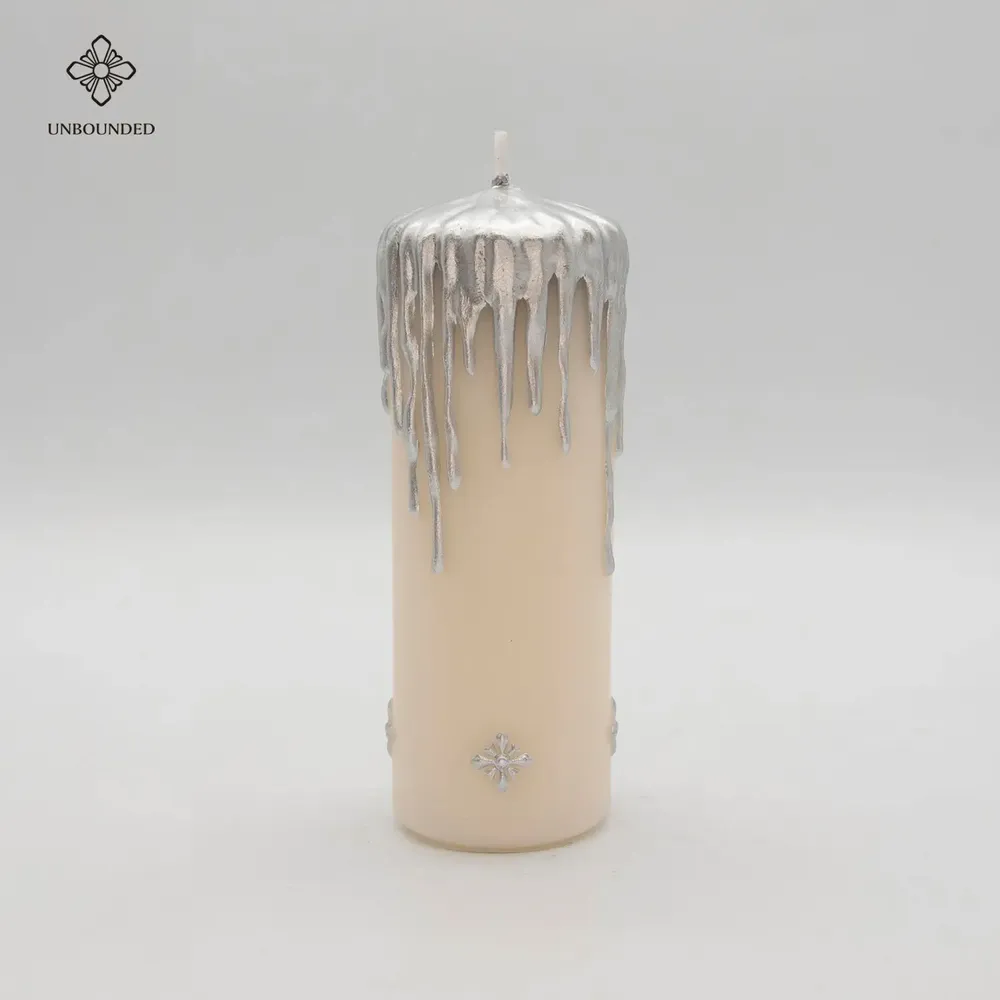 Bougies - Bougie pilier gothique Gold-Drip - HK XIFENG LIMITED