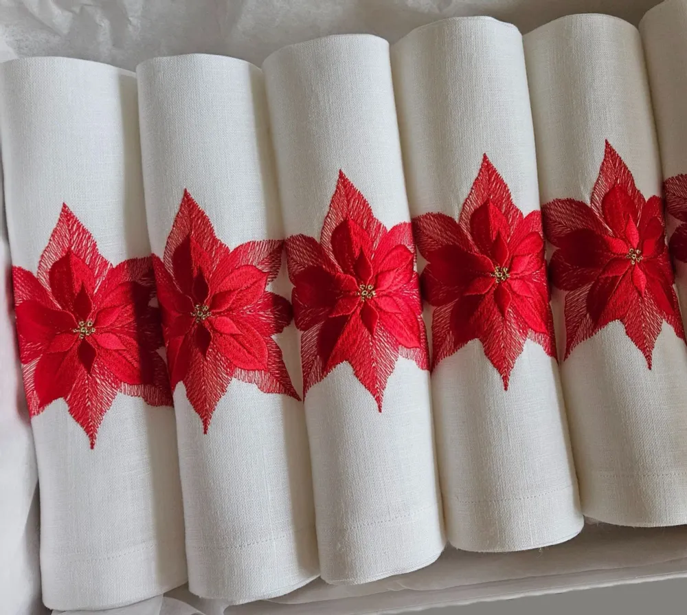 Table linen - CHRISTMAS STAR - napkin - ARTIPARIS