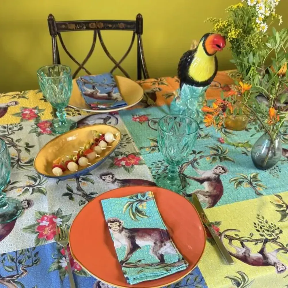 Linge de table textile - Nappe en forme de singe - ZOOH