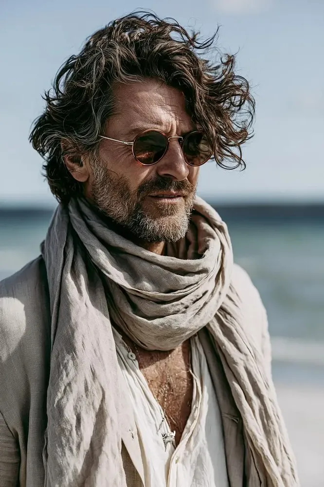 Foulards et écharpes - Écharpe unisexe en lin - 100 % lin naturel - 20 coloris disponibles - NORRAVILLA