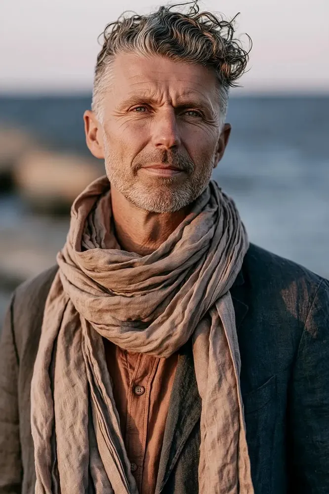 Foulards et écharpes - Écharpe unisexe en lin - 100 % lin naturel - 20 coloris disponibles - NORRAVILLA