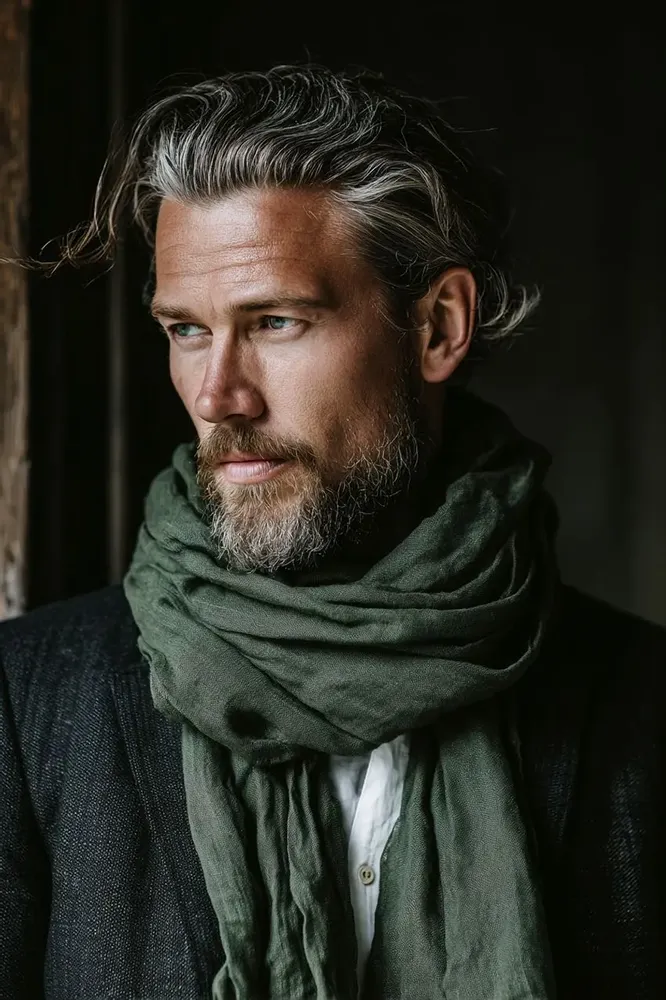 Foulards et écharpes - Écharpe unisexe en lin - 100 % lin naturel - 20 coloris disponibles - NORRAVILLA