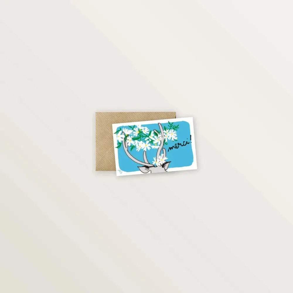 Carterie - 4 mini-cartes - Merci ! - TABLE À CARTES