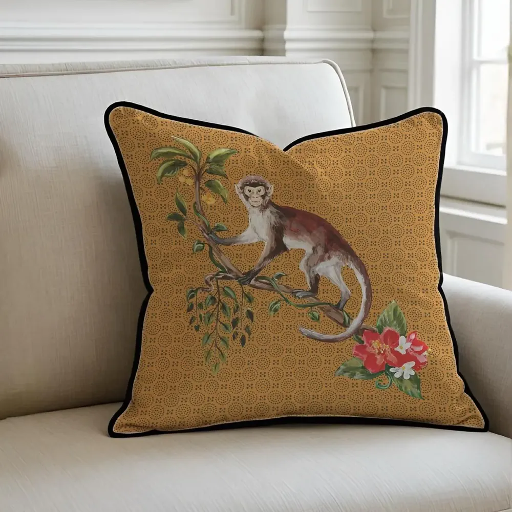 Coussins textile - Housse de coussin en forme de singe - ZOOH