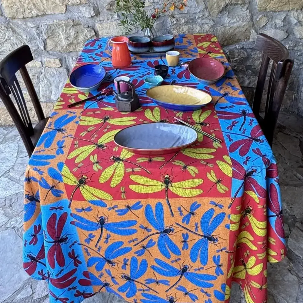 Linge de table textile - Nappe libellule - ZOOH