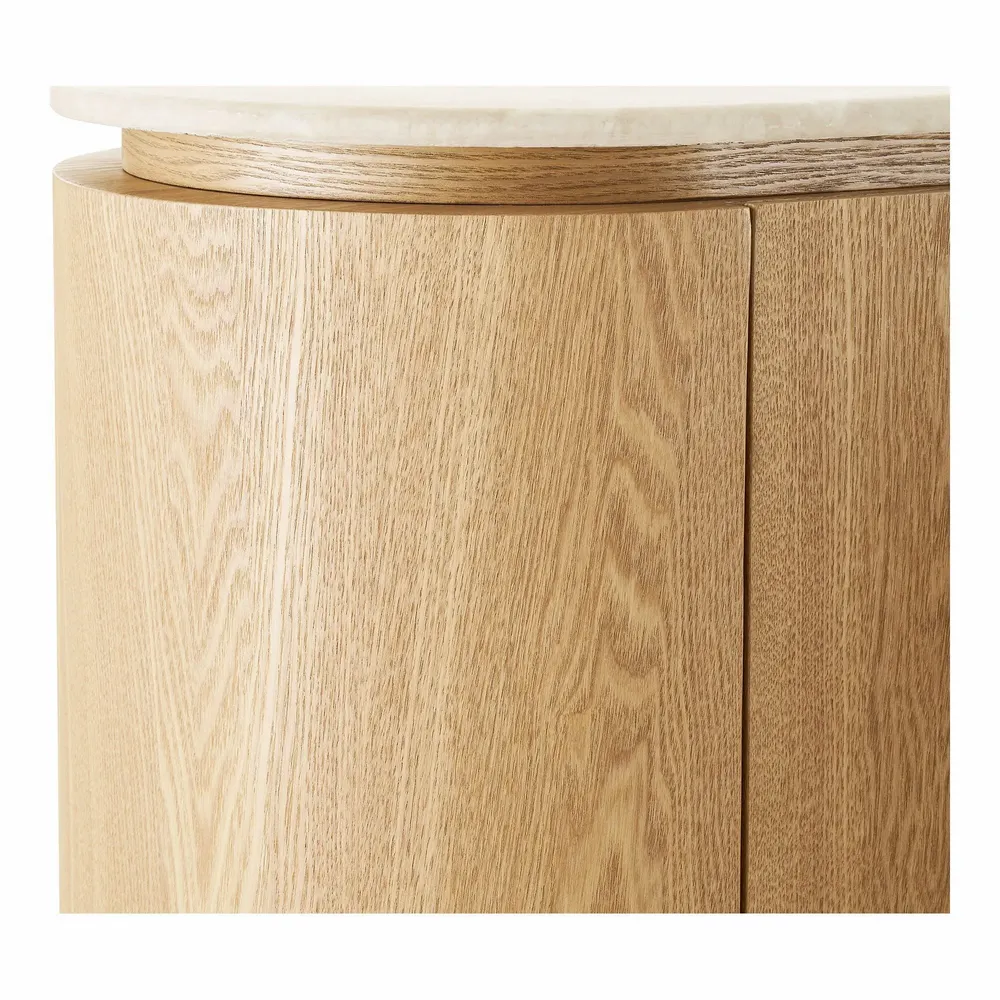 Sideboards - Larvik Sideboard, granite/ash veneer, natural/off white, 180x40x85 cm - HOUSE NORDIC
