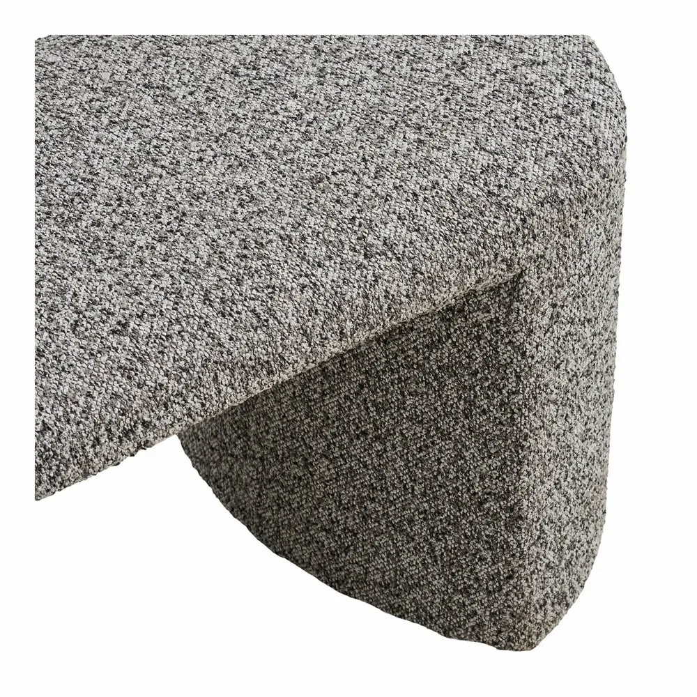 Benches - Westport Bench, bouclé, black/white, 120x45x44 cm, HN1243 - HOUSE NORDIC