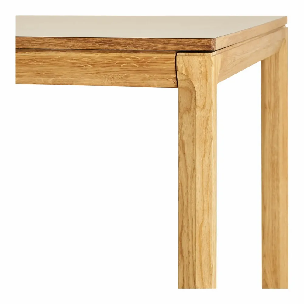 Tables Salle à Manger - Table à manger Bowen, chêne/hpl, sable naturel/foncé, incluant deux plaques d’extension, 100x220-270-320x75 cm - HOUSE NORDIC