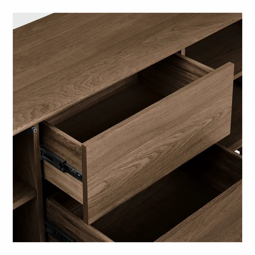 Buffets - Buffet Darwin, chêne, brun foncé, 180x45x75 cm - HOUSE NORDIC
