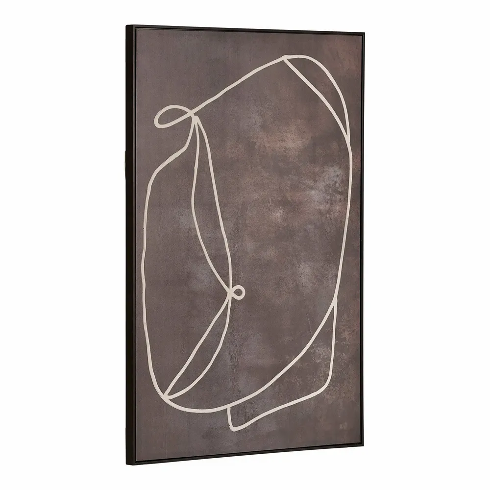 Photos d'art - Estampe Apia Canvas, toile, brun foncé, n°2, 80x120 cm - HOUSE NORDIC