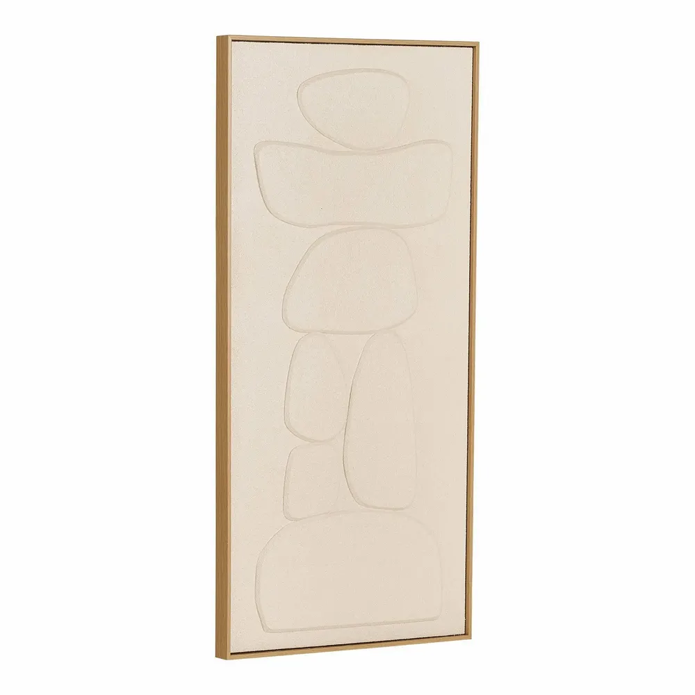 Art photos - Victoria Relief wall decoration, beige, No.2, 60x120 cm - HOUSE NORDIC
