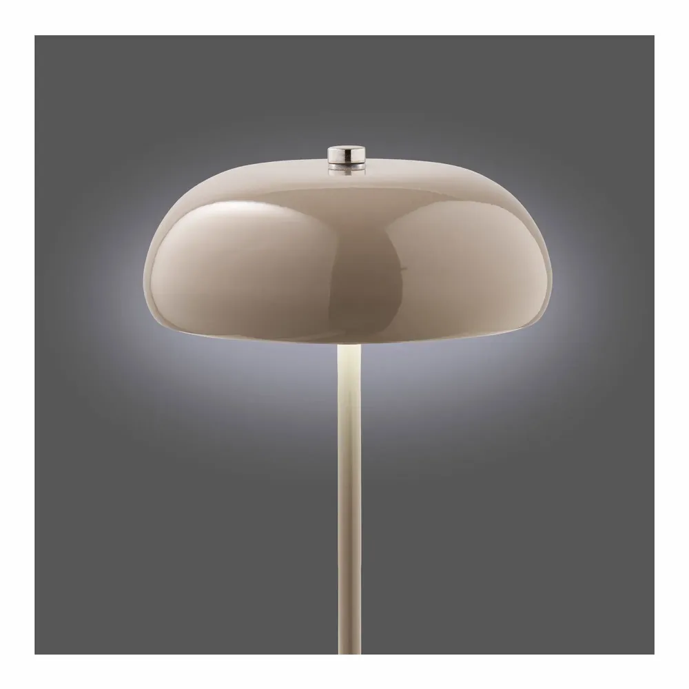 Lampes à poser - Lampe de table Margate, métal, rechargeable, taupe, ø16 cm - HOUSE NORDIC