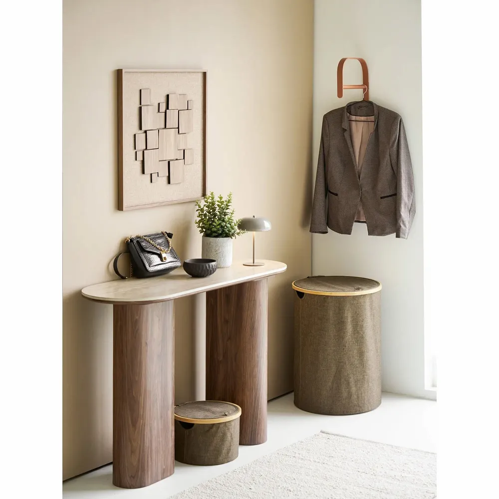 Lampes à poser - Lampe de table Margate, métal, rechargeable, taupe, ø16 cm - HOUSE NORDIC
