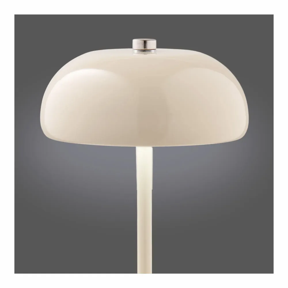 Table lamps - Margate Table lamp, metal, rechargeable, beige, ø13 cm - HOUSE NORDIC
