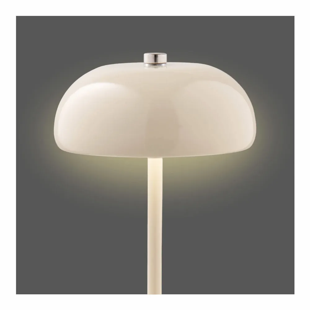 Table lamps - Margate Table lamp, metal, rechargeable, beige, ø13 cm - HOUSE NORDIC
