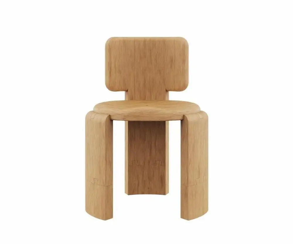 Chairs - Benjamin Dining Chair Indoor Handmade by Wood Tailors Club - WOOD TAILORS CLUB