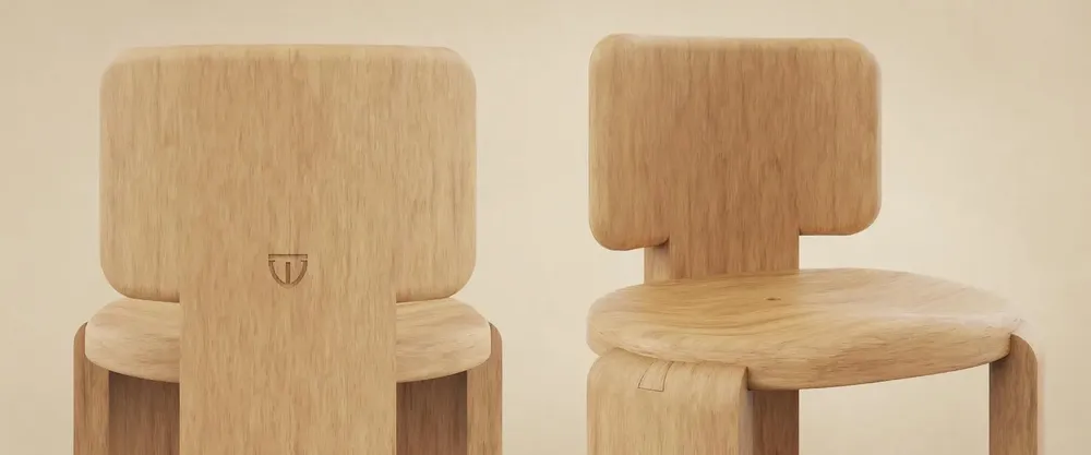 Chairs - Benjamin Dining Chair Indoor Handmade by Wood Tailors Club - WOOD TAILORS CLUB