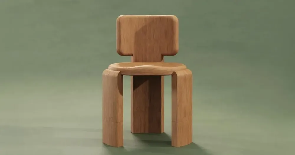 Chairs - Benjamin Dining Chair Indoor Handmade by Wood Tailors Club - WOOD TAILORS CLUB