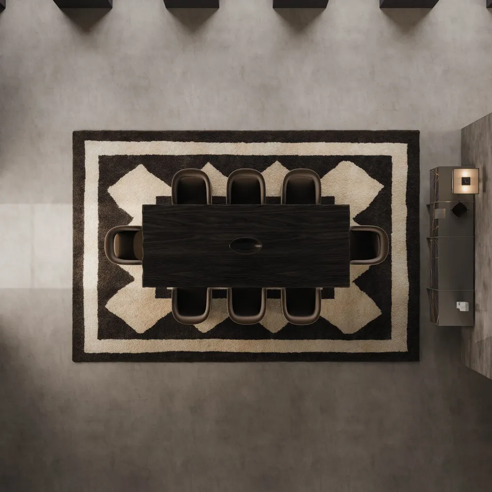 Dining Tables - Anthracite Dining Table Handmade by Porus Studio - PORUS STUDIO