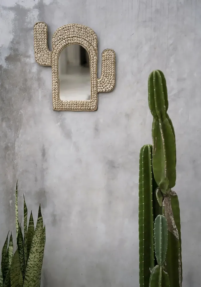 Miroirs - Le Cactus Shell Miroir - Blanc - BAZAR BIZAR LIVING