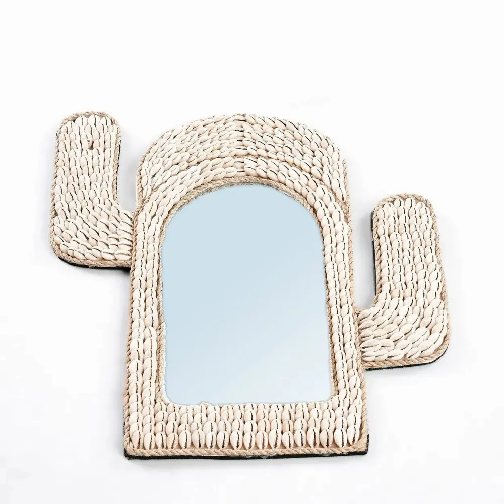 Miroirs - Le Cactus Shell Miroir - Blanc - BAZAR BIZAR LIVING