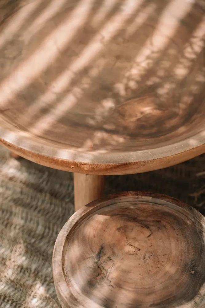 Coffee tables - The Samanea Side Table - Natural - BAZAR BIZAR LIVING