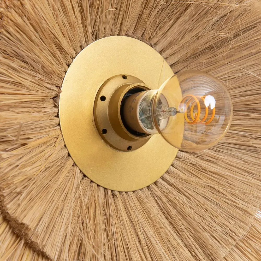 Wall lamps - The Double Trouble Wall Lamp - Natural Gold - M - BAZAR BIZAR LIVING