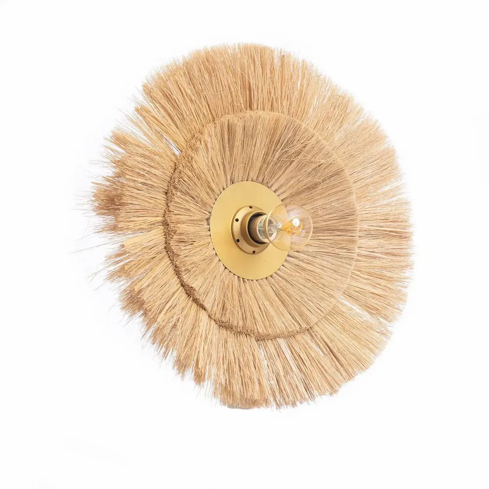 Wall lamps - The Double Trouble Wall Lamp - Natural Gold - M - BAZAR BIZAR LIVING
