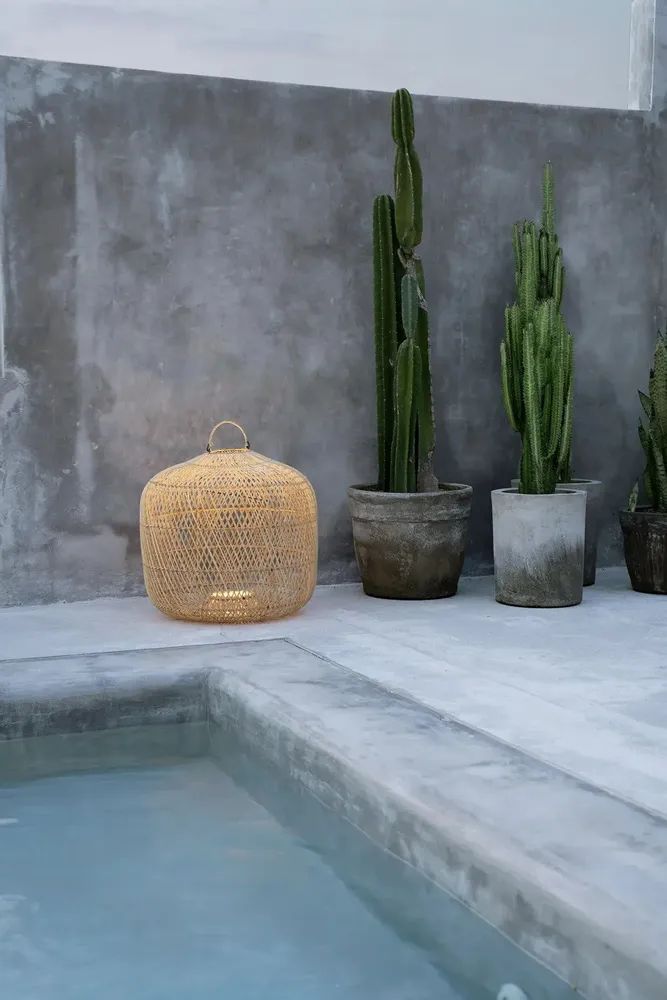 Blinds - The Batu Bolong Pendant - Natural - L - BAZAR BIZAR LIVING