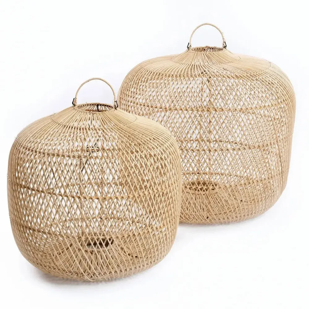 Blinds - The Batu Bolong Pendant - Natural - L - BAZAR BIZAR LIVING