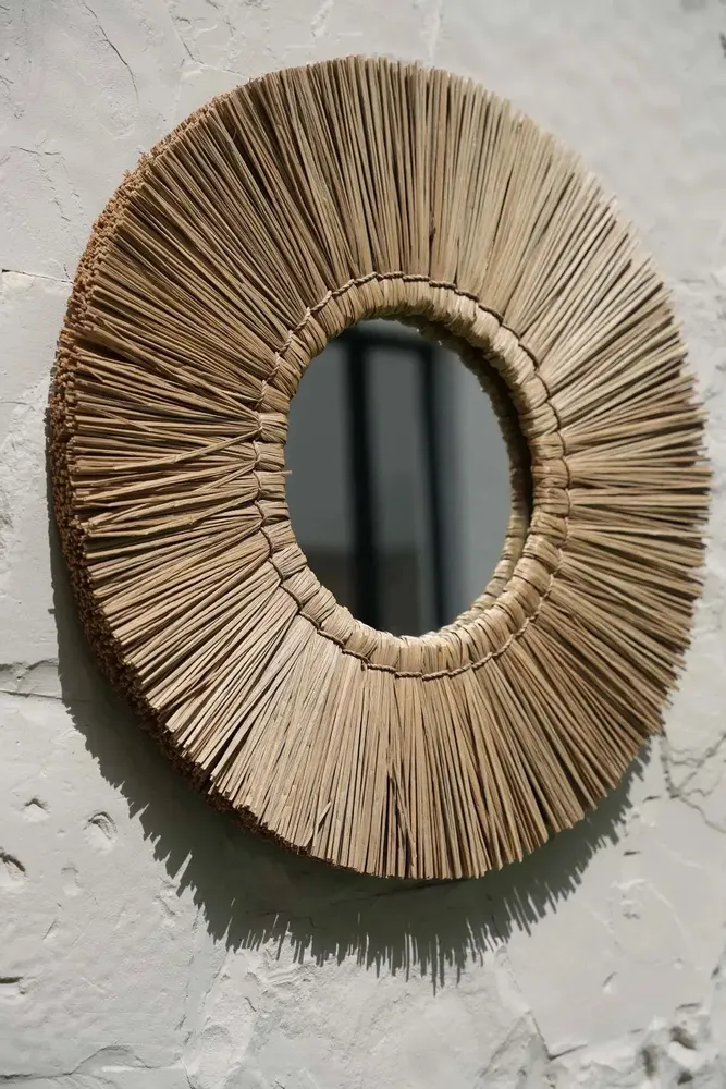 Miroirs - Le Miroir Alang Alang - Naturel - M - BAZAR BIZAR LIVING