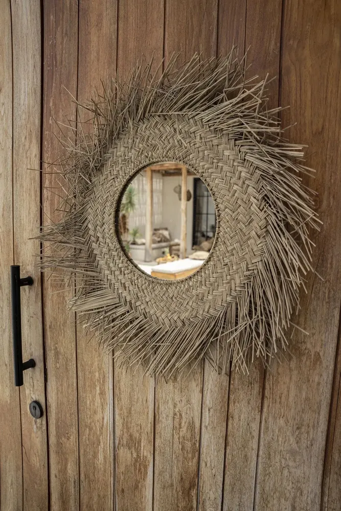 Mirrors - The Rotan Mirror - Natural - M - BAZAR BIZAR LIVING