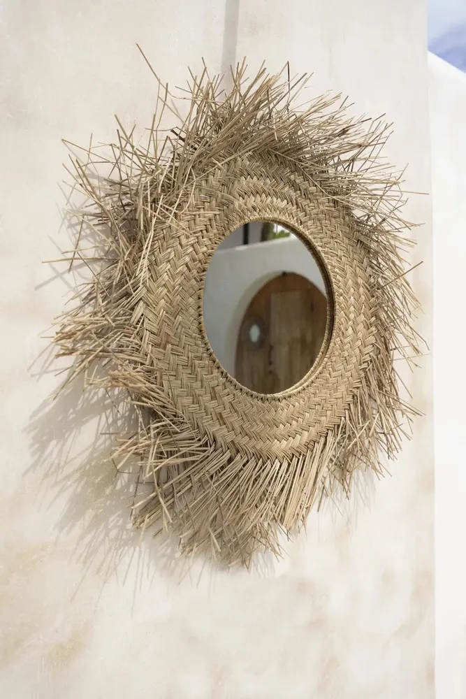 Mirrors - The Rotan Mirror - Natural - M - BAZAR BIZAR LIVING