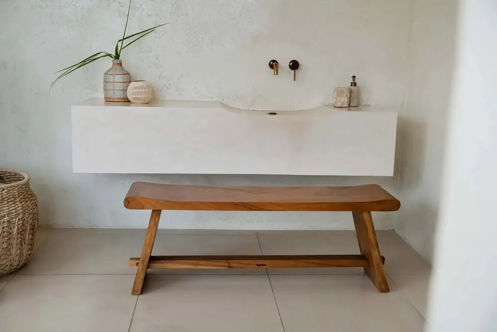 Bougeoirs et photophores  - Le Bougeoir Coconut Strip I - Naturel - BAZAR BIZAR LIVING