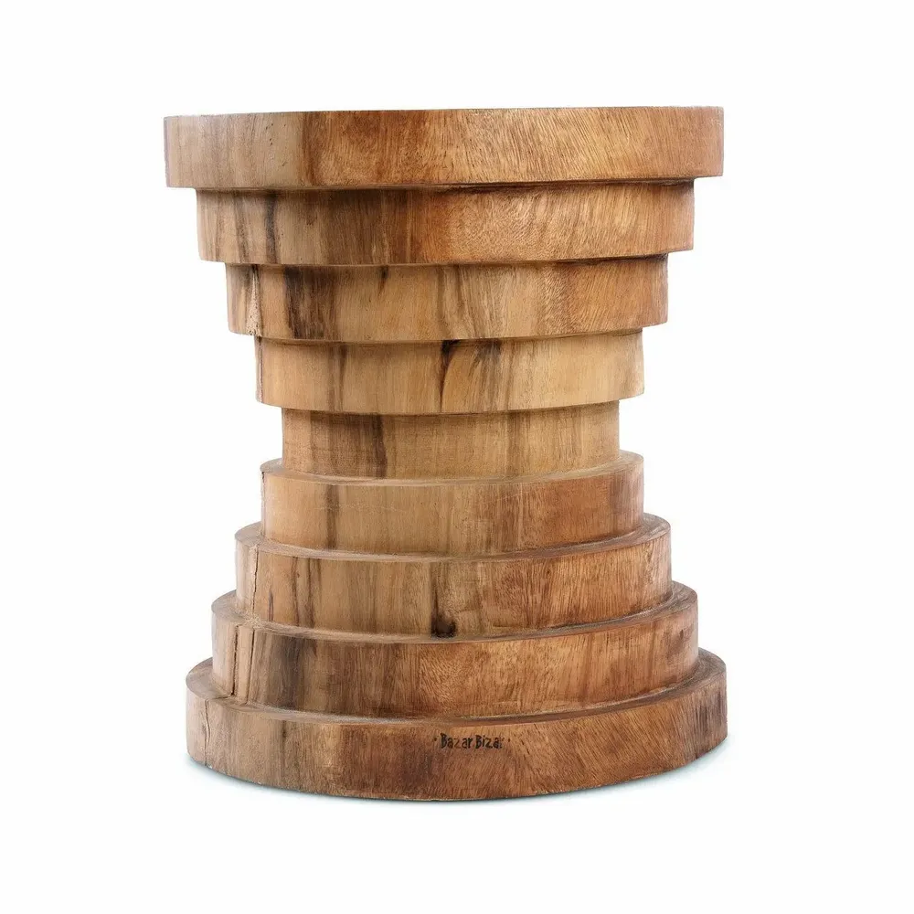 Stools - The Mazu Stool - Natural - BAZAR BIZAR LIVING