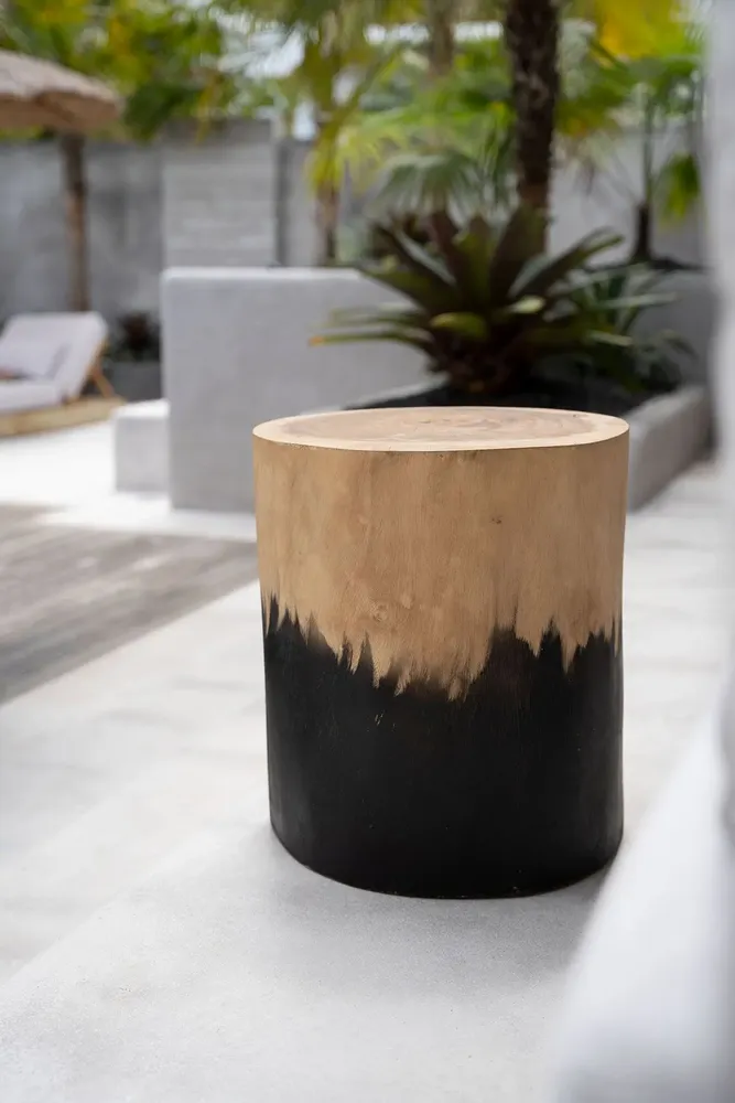 Tabourets - Le Tabouret Morocho - Noir Naturel - BAZAR BIZAR LIVING