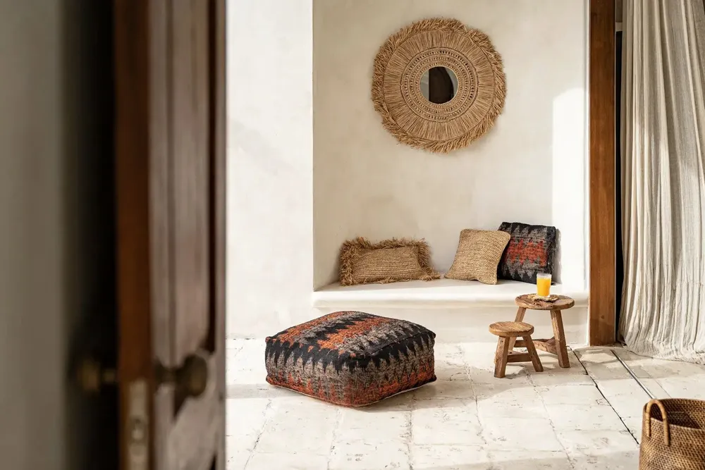 Poufs - Le Pouf Oh My Gee - Noir Orange - BAZAR BIZAR LIVING