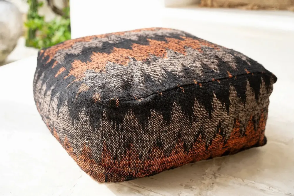 Poufs - Le Pouf Oh My Gee - Noir Orange - BAZAR BIZAR LIVING