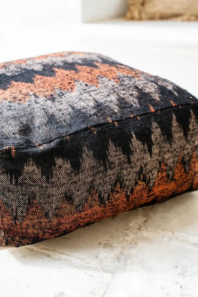 Poufs - Le Pouf Oh My Gee - Noir Orange - BAZAR BIZAR LIVING