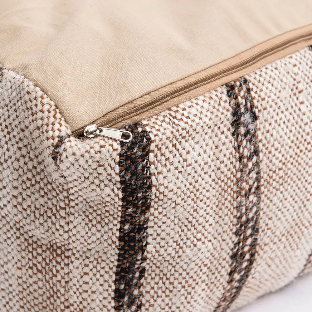 Ottomans - The Oh My Gee Pouffe - Bohemian White - BAZAR BIZAR LIVING