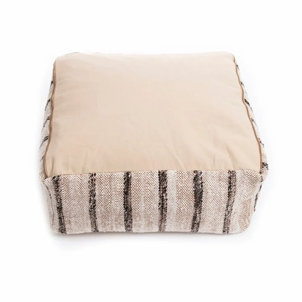 Ottomans - The Oh My Gee Pouffe - Bohemian White - BAZAR BIZAR LIVING