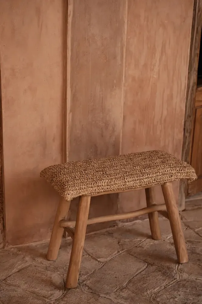 Bancs - Le Banc En Raphia - Naturel - BAZAR BIZAR LIVING