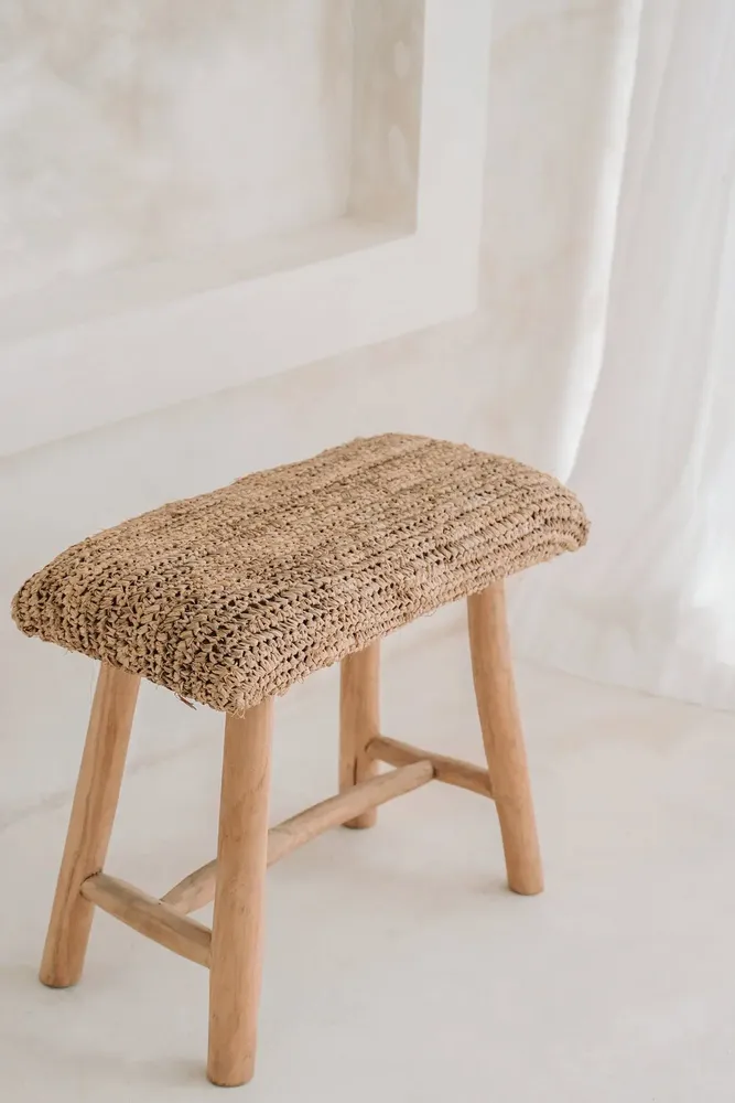 Bancs - Le Banc En Raphia - Naturel - BAZAR BIZAR LIVING